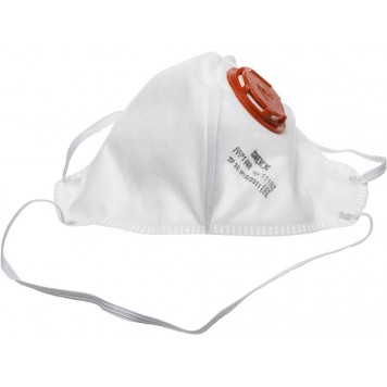 11102 | Полумаска фильтрующая противоаэрозольная, многослойная, с клапаном, FFP1, DEXX-0