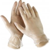 Перчатки виниловые экстратонкие, L, 100шт, STAYER 11207-L