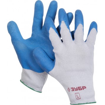 11260-L | Размер L, рельефные особопрочные противоскользящие перчатки., ПРО-10, ЗУБР ЭКСПЕРТ-0