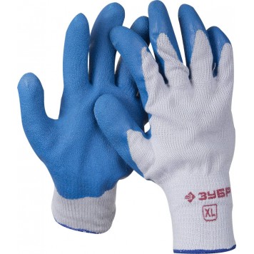 11260-XL | Размер XL, рельефные особопрочные противоскользящие перчатки., ПРО-10, ЗУБР ЭКСПЕРТ-0