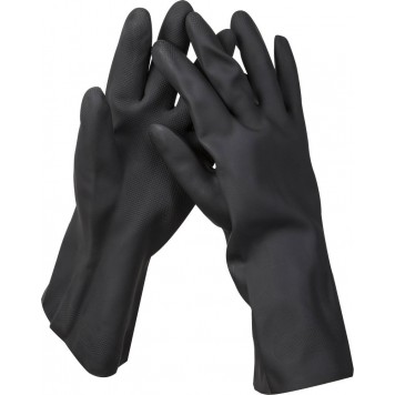 11282-XL | Перчатки противокислотные, неопреновые, повышенной прочности, с х/б напылением, размер XL, KRAFTOOL-0