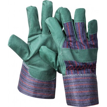 1132-XL | Перчатки рабочие, искусственная кожа, зеленые, XL, STAYER MASTER-0