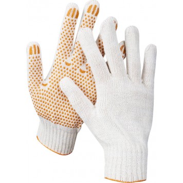 11404-XL | Размер L-XL, перчатки трикотажные для тяжелых работ, с ПВХ покрытием (точка)., STAYER GX-7-0