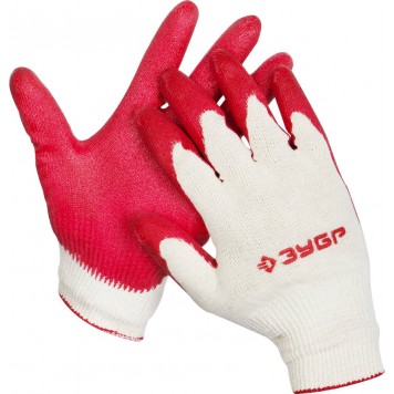 11458-XL | Размер L-XL, перчатки с одинарным латексным обливом., Л-13, ЗУБР МАСТЕР-0