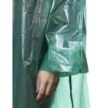 11610 | Плащ-дождевик, полиэтиленовый, зеленый цвет, универсальный размер S-XL, STAYER-2