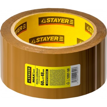 1207-50 | Клейкая лента, коричневая, 48мм х 60м, STAYER MASTER-1