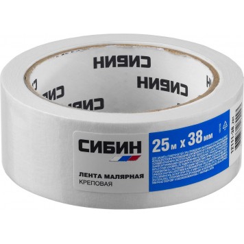 12111-38_z01 | Малярная лента, креповая, 38мм х 25м, СИБИН-1