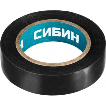 1235-2 | ПВХ изолента, 10м х 15мм, черная, СИБИН-0