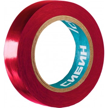 1235-3 | ПВХ изолента, 10м х 15мм, красная, СИБИН-2