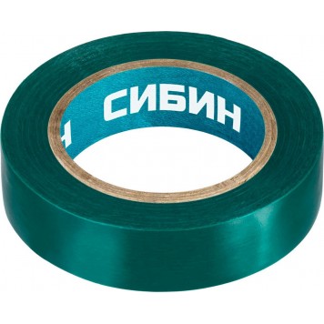 1235-4 | ПВХ изолента, 10м х 15мм, зеленая, СИБИН-0