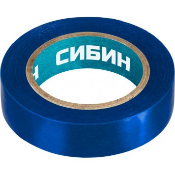 1235-7 | ПВХ изолента, 10м х 15мм, синяя, СИБИН-0