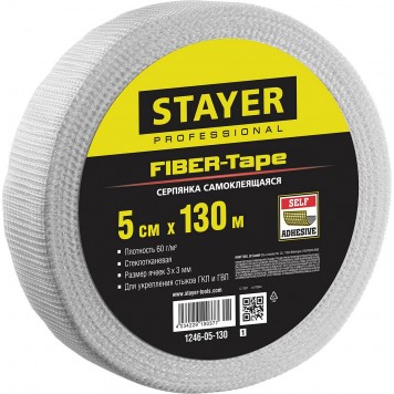 1246-05-130_z01 | Серпянка самоклеящаяся FIBER-Tape, 5 см х 130м, STAYER PROFESSIONAL-0