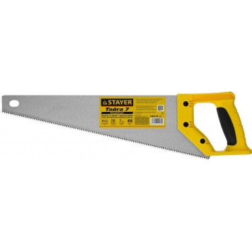 15050-40_z02 | Ножовка универсальная (пила) 400мм,7TPI, закаленный зуб, рез вдоль и поперек волокон, для средн заготовок, фанеры, ДСП,МДФ, STAYER ТАЙГА-7-1