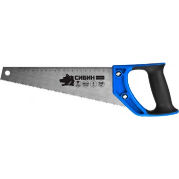 15056-30 | Ножовка по дереву компактная (пила) ТУЛБОКС 300 мм, шаг 9 TPI (3 мм), СИБИН-0