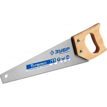 15150-35 | Ножовка для тонкого пиления, прямой мелкий закаленный зуб, пластмассовая ручка, шаг зуба 2,3мм, 350мм, ЗУБР ЭКСПЕРТ-0