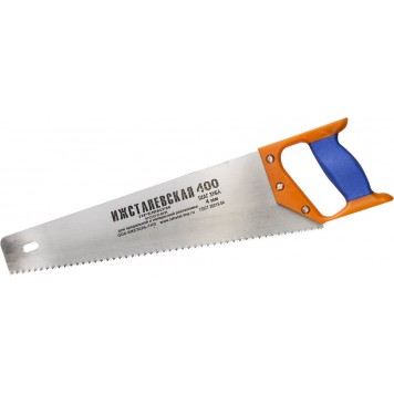 1520-40-04_z01 | Ножовка "ИЖ" "ПРЕМИУМ" по дереву с двухкомпонентной пластиковой рукояткой, шаг 4мм, 400мм, РОССИЯ-0