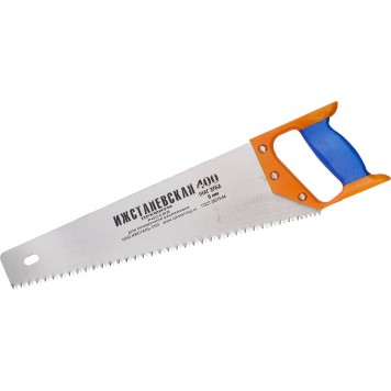 1520-40-05_z01 | Ножовка "ИЖ" "ПРЕМИУМ" по дереву с двухкомпонентной пластиковой рукояткой, шаг 5мм, 400мм, РОССИЯ-0
