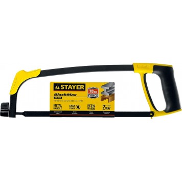 15775 | Ножовка по металлу, 70 кгс, STAYER BLACK-MAX MS350-2