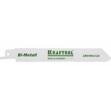 159705-U-13 | Полотно, S922VF, для эл/ножовки, Bi-Metall, по металлу, дереву, шаг 1,8-2,5мм, 130мм, KRAFTOOL INDUSTRIE QUALITAT-0
