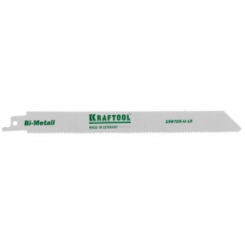 159705-U-18 | Полотно, S1122VF, для эл/ножовки, Bi-Metall, по металлу, дереву, шаг 1,8-2,5мм, 180мм, KRAFTOOL INDUSTRIE QUALITAT-0