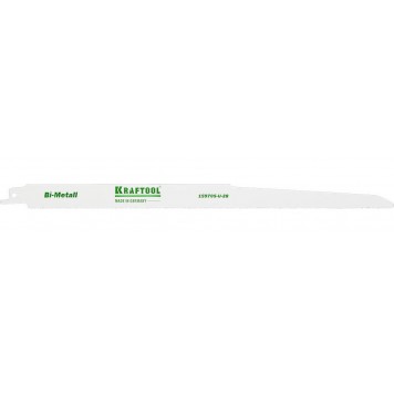 159705-U-28 | Полотно, S1222VF, для эл/ножовки, Bi-Metall, по металлу, дереву, шаг 1,8-2,5мм, 280мм, KRAFTOOL INDUSTRIE QUALITAT-0