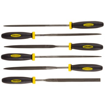 16010-H6_z01 | Набор Надфили с двухкомпонентной ручкой, 100мм, 6шт, STAYER PROFI-0