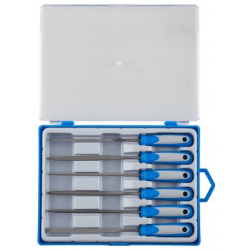 16020-0-H6 | Набор Надфили, двухкомпонентная ручка, насечка 0=драчевая, 100мм, 6шт, ЗУБР ЭКСПЕРТ-0