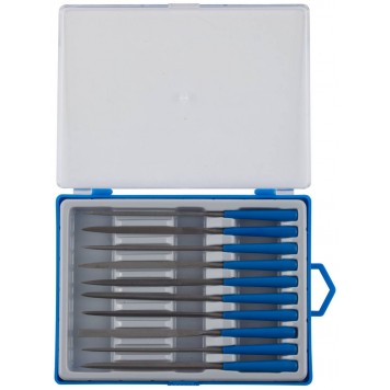 16021-0-H10 | Набор Надфили, пластмассовая ручка, насечка 0=драчевая, 100мм, 10шт, ЗУБР ЭКСПЕРТ-0