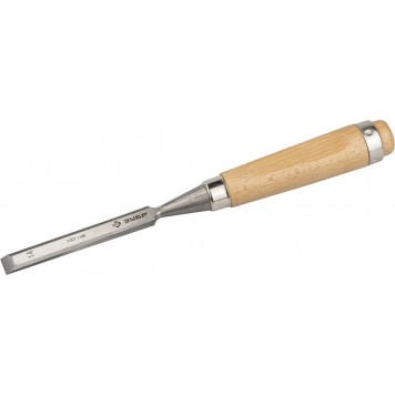 18096-14 | Стамеска-долото с деревянной ручкой, хромованадиевая, 14мм, Классик, ЗУБР ЭКСПЕРТ-0