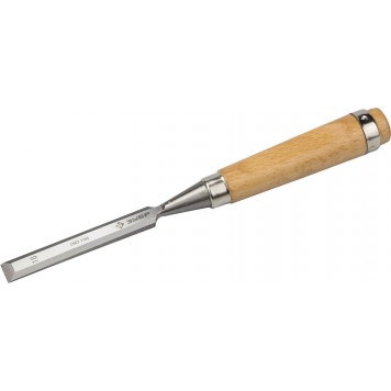 18096-16 | Стамеска-долото с деревянной ручкой, хромованадиевая, 16мм, Классик, ЗУБР ЭКСПЕРТ-0