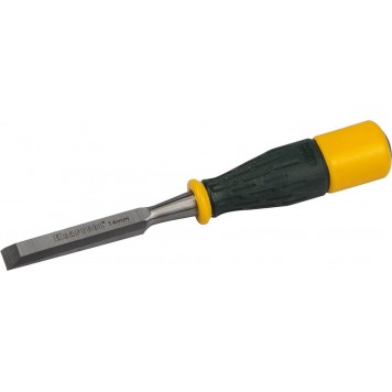 1815-14_z01 | Стамеска упрочненное полотно, ударочпрочная двухкомп ручка, стальной затыльник для ударных работ,14мм, KRAFTOOL EXPERT-0