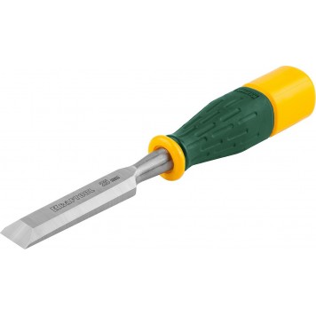 1815-25_z01 | Стамеска упрочненное полотно, ударочпрочная двухкомп ручка, стальной затыльник для ударных работ,25мм, KRAFTOOL EXPERT-0