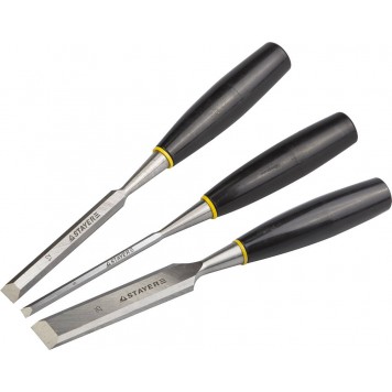 1820-H3 | Набор стамесок с пластмассовой ручкой, 6/12/25мм, 3шт, STAYER-0