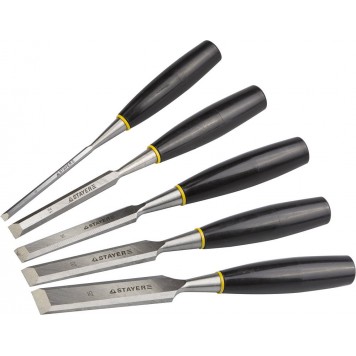 1820-H5 | Набор стамесок с пластмассовыми ручками, 6/12/16/20/25мм, 5шт, STAYER-0