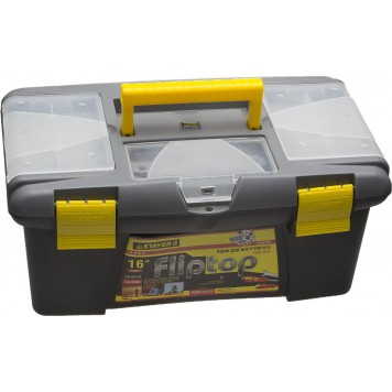 2-38015-16 | Ящик для инструмента пластмассовый, 16", STAYER FLIP TOP-0