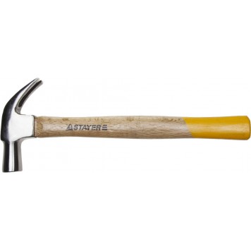 20232_z01 | Молоток-гвоздодёр столярный 450 г с деревянной рукояткой, STAYER-0