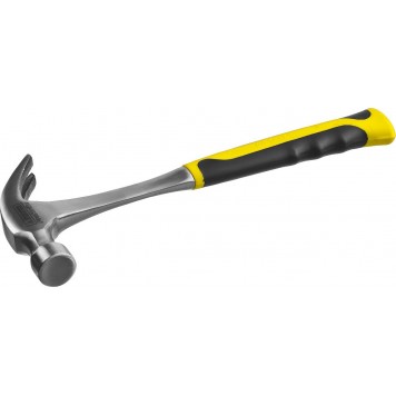 2025-450 | 450 г молоток-гвоздодёр цельнометаллический столярный, STAYER STRIKE-0