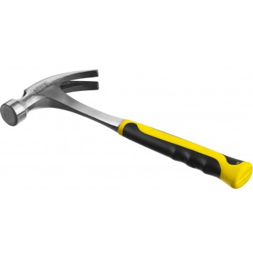 2025-450 | 450 г молоток-гвоздодёр цельнометаллический столярный, STAYER STRIKE-3