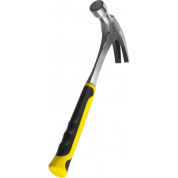 2025-560 | 560 г молоток-гвоздодёр цельнометаллический столярный, STAYER STRIKE-3