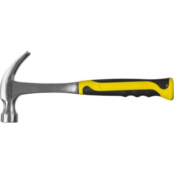 2025-560 | 560 г молоток-гвоздодёр цельнометаллический столярный, STAYER STRIKE-4