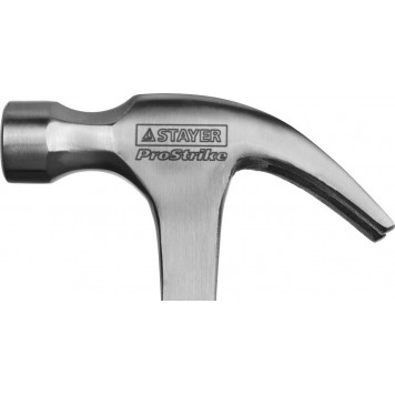 2025-560 | 560 г молоток-гвоздодёр цельнометаллический столярный, STAYER STRIKE-5