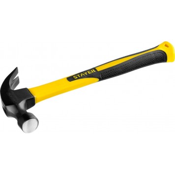2026-450_z01 | 450 г молоток-гвоздодёр столярный с фиберглассовой рукояткой, STAYER FIBERGLASS-3