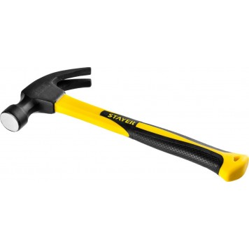 2026_z01 | 680 г молоток-гвоздодёр столярный с фиберглассовой рукояткой, STAYER FIBERGLASS-0