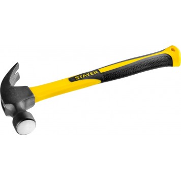 2026_z01 | 680 г молоток-гвоздодёр столярный с фиберглассовой рукояткой, STAYER FIBERGLASS-3