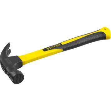 2027-450 | 450 г молоток-гвоздодёр столярный c фиберглассовой рукояткой, STAYER FIBERGLASS-3