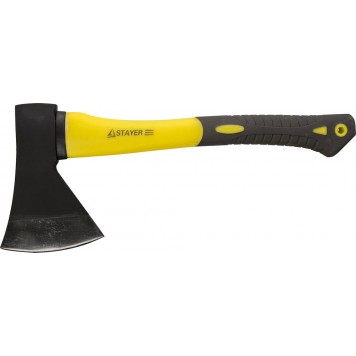 2062-10 | Топор кованый с двухкомпонентной стеклопластиковой рукояткой, 1,0кг, STAYER-0