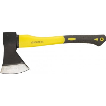 2062-12 | Топор кованый с двухкомпонентной стеклопластиковой рукояткой, 1,2кг, STAYER-0