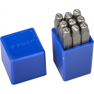 21501-05_z01 | Клейма цифровые арабские, шрифт 5мм, ЗУБР-0