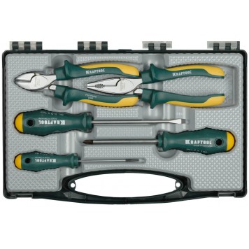 22008-H5 | Набор Губцевые и отверточные инструменты в пласт. боксе, 5 предм, KRAFTOOL-0