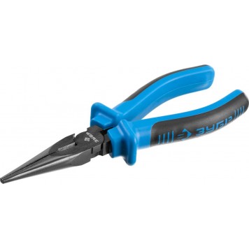 2201-3-16_z01 | Тонкогубцы эксцентриковое расположение шарнира, особостойкое спец. покрытие Н12Х1 (никель/хром), двухкомпонентные рукоятки, 160мм, ЗУБР-0